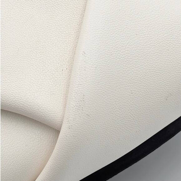 Open Edit Twisted Knot Flat Sandals Women's White/Black Size US7.5M EU38 - Picture 12 of 13